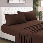 Homeideas 4 Piece Sheets Set (queen, Chocolate), 1800 Bedding Soft Brushed. Fixed Price $42.99.