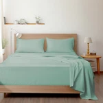 4-PIECE Queen Set Luxury Super Soft Microfiber 16 Deep Pocket Green. Fixed Price $33.99.