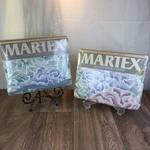 Vintage Martex Silk Forest Floral King Sheet Set Flat & Fitted New Old Stock. Fixed Price $59.99.