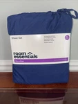 New Room Essentials Microfiber Twin Xl Sheet Set Navy Blue 3-PC Bag. Fixed Price $12.00.