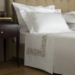 Frette Sheet Set White Queen Granada Embroidered Natural New $1650. Fixed Price $699.99.