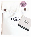Nwt Ugg "haven" Queen 4 Piece Sheet Set-snow/bright White (cooling Technology). Fixed Price $69.79.