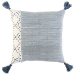 20"X20" Oversize Poly Filled Color Block Square Throw Pillow Blue - Rizzy. Fixed Price $14.99.