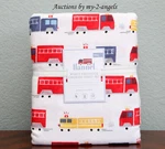 New Pottery Barn Kids Wyatt Organic Flannel Full Sheet Set Trucks. Fixed Price $139.95.