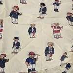Vintage Ralph Lauren Polo Teddy Bear Striped Twin 2PC Sheet Set. Fixed Price $69.99.