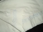 Raymond Waites Embroidery Blue Paisley Off-white California King/king Flat Sheet. Fixed Price $42.40.