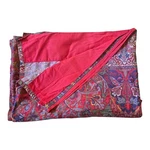 Ralph Lauren Red Galahad Paisley Flat Twin Sheet 100% Egyptian Cotton Sateen Htf. Fixed Price $99.00.