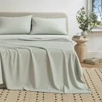 Ultra-soft Cotton Heathered Melange Jersey Knit Sheet Set Great Bay Home. Fixed Price $34.99.