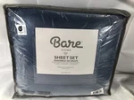 Bare Home Fleece Sheet Set,king Size ,dark BLUE,4 Pc. Fixed Price $44.99.