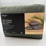 Miracle Made Self Cooling Cleaning Sheet Set-sage Green-king- New. Fixed Price $118.00.