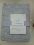 Nib Cloud Island Gray Fitted Crib Sheet Jersey Knit Heather. Fixed Price $9.99.