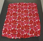 Vintage Marimekko Unikko Red Cotton King Size Fitted Sheet Fabric Material #1. Fixed Price $108.31.