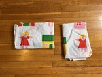 Vintage Marimekko Boo Dan River Schoolhouse Twin Fitted & Flat Sheet 80S. Fixed Price $58.50.