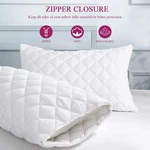 Waterproof Pillow Covers Zippered 6 Pack Standard Queen King Protectors. Fixed Price $18.99.