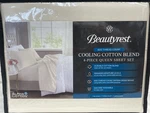 Beautyrest Cooling 600 Thread Count Cotton Blend 4-PC. Sheet Set, Queen New. Fixed Price $58.00.