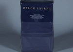 Ralph Lauren Rl 464TC Solid Percale Polo Navy 100% Cotton Queen Flat Sheet. Fixed Price $45.00.