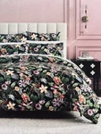 Christian Lacroix Full Queen Duvet Cover Shams Set Cotton Sateen Tropical Floral. Fixed Price $99.99.
