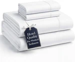 Queen Size Sheet Set, Brushed Microfiber Bedding With 15 Deep Pockets, Pre-wash. Fixed Price $33.99.