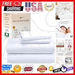 Queen Size Bedding Set Soft Sateen Weave Cotton Sheets All-season Comfort. Fixed Price $59.99.