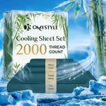 4-PIECE Premium Bamboo Blend Bed Set Deep Pocket Breathable Soft. Fixed Price $26.99.