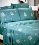 American Home Brushed Microfiber Festive Christmas Tree Deluxe 6 Piece Sheet Set. Fixed Price $25.00.