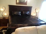 Black Leather Sheet & Pillow Covers For Beds. Real Soft Sheepskin. Fixed Price $579.00.