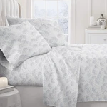 Ultra-soft Light Blue Flower Full Bedding Set Deep Pocket 16" Mattress Fit. Fixed Price $65.99.