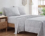 Indigo Ink Queen Size Sheet Set, 4-PIECE Boho Floral Damask Patterned Beddi.... Fixed Price $37.50.