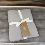 West Elm 400-THREAD-COUNT Organic Percale Full Fitted Sheet Only Pearl Gray Nwt. Fixed Price $49.95.