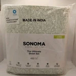 New Sonoma Goods For Life Ultimate Hygrocotton Sheet Set W/pillowcases King Blue. Fixed Price $61.99.