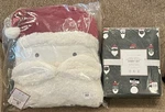 New Pottery Barn Teen Flannel Cool Santa Twin Sheet Set & Kids Pillow, Christmas. Fixed Price $99.95.