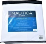 Nautica Oceane King Sheets Set 100% Cotton Anti-bacterial White Deep Pocket New. Fixed Price $99.00.
