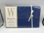 Wamsutta Supercale Plus Twin Flat Sheet 66X96" Royal Blue Cotton Blend. Fixed Price $11.52.