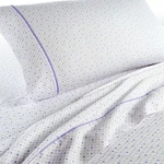 Brand New Charter Club 100% Cotton Queen Sheet Set - Purple Dot Print White. Fixed Price $59.97.