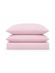 Betsey Johnson Diamond Lace Pink 3 Piece Queen Sheet Set Flat Cases. Fixed Price $34.99.