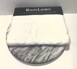 Vintage Ralph Lauren Bromley Embroidered Eyelet Twin Flat Sheet White 1987 Nos. Fixed Price $44.25.