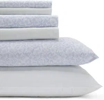 Laura Ashley King Sheets, Cotton Percale 6-PIECE Bedding Set, Crisp & Cool Hom. Fixed Price $124.99.