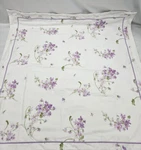 Anne De Solene Violette Floral White Purple Euro Sham Cotton New. Fixed Price $90.99.