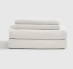 Nwt Quince Classic Organic Cotton Percale Sheet Set 4 Piece White Split King. Fixed Price $95.00.