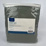 Interiors By Design Super Soft Sheet Set Queen Size 4 Pieces Gray Polyester. Fixed Price $20.00.