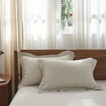 100% French Linen Pillowcase King Size Set Of 2, Pure Flax Covers With Em. Fixed Price $66.99.