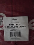 Bare Home 100% Cotton Flannel Sheet Set Full/double Solid Red. Fixed Price $53.09.