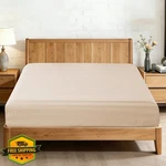 Zaizaihome Full Striped Beige Egyptian Cotton Sheet. Fixed Price $40.99.