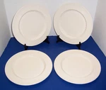 Rare Ralph Lauren Dunham 4 Dinner Plates (10.75 ) England Cream Not Pierced Nice. Fixed Price $88.00.