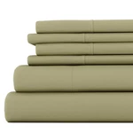 6-PIECE Sage Solid Microfiber Queen Sheet Set. Fixed Price $31.86.