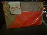 Vtg 1970S Vera Neumann Burlington Water Ways Full Fitted Sheet Nos Sealed Mcm. Fixed Price $70.00.