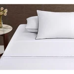 White/black Piped Hotel Deluxe Cotton Sheet Set Accessories By Accessorize. Fixed Price $91.59.