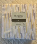 South Point Home Fashions Microfiber 4-PIECE Full Sheet Set 1019729 Multi Color. Fixed Price $19.99.