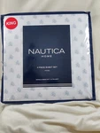 New Nautica King Size Bedding Sheet 4 Pc Set Coral Beach Blue Bedroom Linens. Fixed Price $53.99.