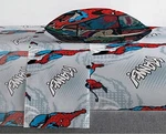 Marvel Spiderman 'jump Kick' 3PC Twin Sheet Set. Fixed Price $29.99.